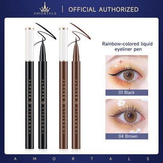 Bút kẻ mắt dạng lỏng chống nước siêu mảnh chống lem AMORTALS lâu trôi 0.5g