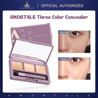 Bảng kem che khuyết điểm AMORTALS 3.2g 3 màu che phủ quầng thâm và mụn