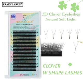 PRAECLARUS Lông Mi Giả 3d Dày 0.05mm Chất Liệu pbt Mềm Tự Nhiên