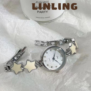 LINLING Đồng Hồ Quartz Nữ Dây Da Thiết Kế Đơn Giản WWA24103RE 1Z240104