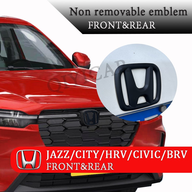Honda Jazz / City / HRV / Civic Type R / Logo H màu đen mờ / Biểu tượng (Trước & Sau)