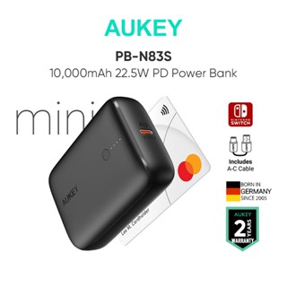 Pin sạc dự phòng AUKEY PB-N83S 10000mAh 22.5W PD&QC3.0 Sạc nhanh TYPE C & USB A Cho iPhone 14 13 12 Pro Max