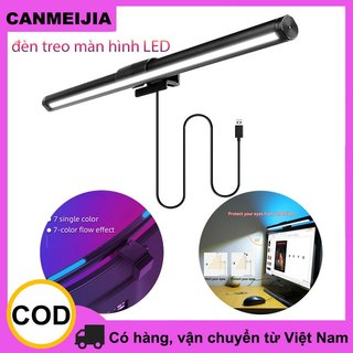 CANMEIJIA Màn hình máy tính LED LED Thanh đèn treo 3 màu Đèn đọc sách bàn cong Điều chỉnh độ sáng vô cấp RGB PC Máy tính xách tay Chiếu sáng màn hình cho trò chơi văn phòng