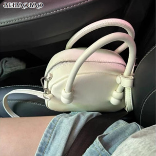 BEIBAOBAO Túi Xách Đeo Vai Đơn Gin Thời Trang Caop Hình Vỏ Sò Phong Cách Hàn Quốc Cho Nữ