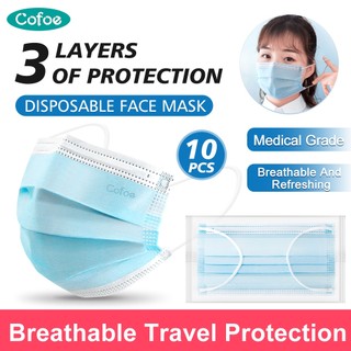 Set 50 Khẩu Trang Cofoe 3 Lớp Thoáng Khí Dễ Thương Dùng Một Lần Dành Cho Người Lớn