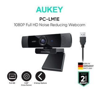 Webcam máy tính AUKEY PC-LM1E 1080P FHD Có Mic Chống Ồn 5m tự động lấy nét cho Windows XP / Mac OS 10.6 / Android