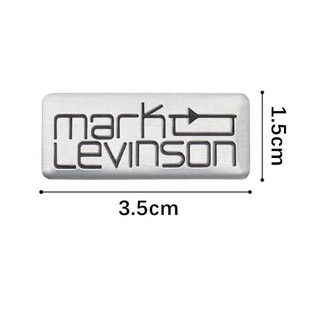 Decal dán logo mark levinson bằng kim loại nhôm cho xe hơi
