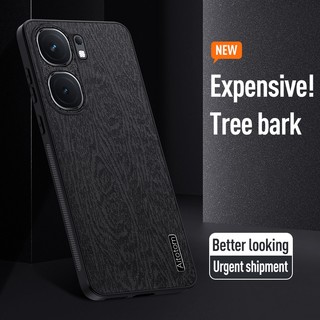 Ốp Điện Thoại Da Nhám Viền Silicon Họa Tiết Cây Sang Trọng Chống Sốc Cho vivo iQOO Neo9 Pro V2339A V2338A K0