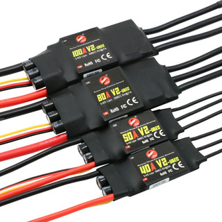 Động cơ không chổi than esc 40a 50a 80a 100a v2 esc 2-4s cho máy bay điều khiển từ xa