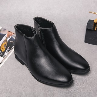 Giày Bốt martin Màu Đen Chống Thấm Nước Phong Cách Anh Quốc Cá Tính Cho Nam