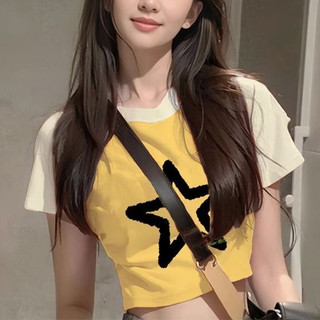 Áo Thun Tay Ngắn Họa Tiết Ngôi Sao Quyến Rũ Cho Nữ