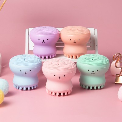 Cọ Rửa Mặt LAIKOU Bằng Silicon Hình Bạch Tuộc Giúp Làm Sạch Lỗ Chân Lô