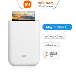 Máy In Ảnh Thông Minh Xiaomi Youpin Bluetooth 5.0, Công Nghệ Không Mực Zink, In Video Ar, Máy In Ảnh Nhỏ Xách Tay