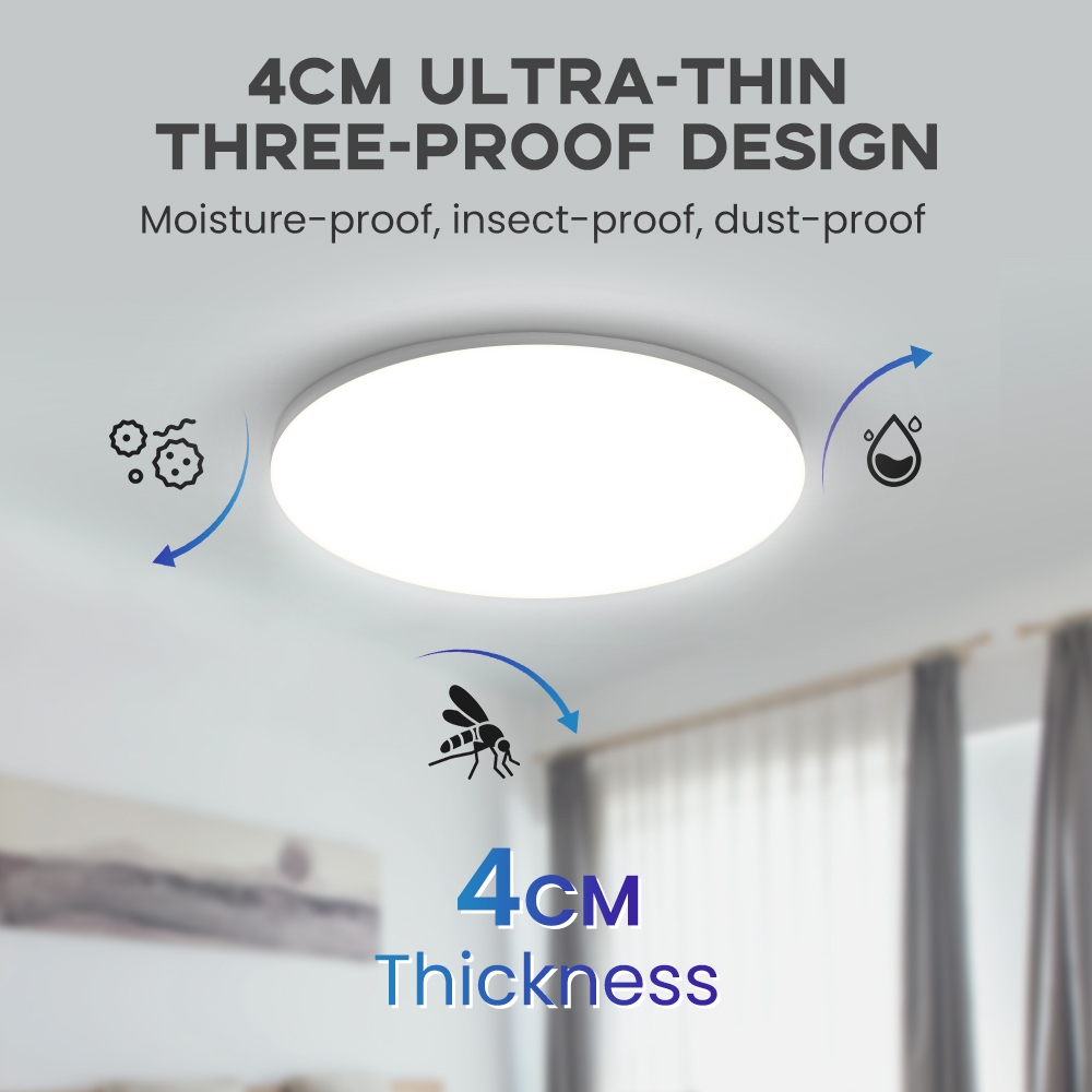 CANMEIJIA ĐÈN LED Ốp Trần Vuông Ốp Trần Siêu Mỏng 220V 30W/40W/50W Bề Mặt Gắn đèn Led Panel cho Phòng Khách Phòng Ngủ Nhà Bếp