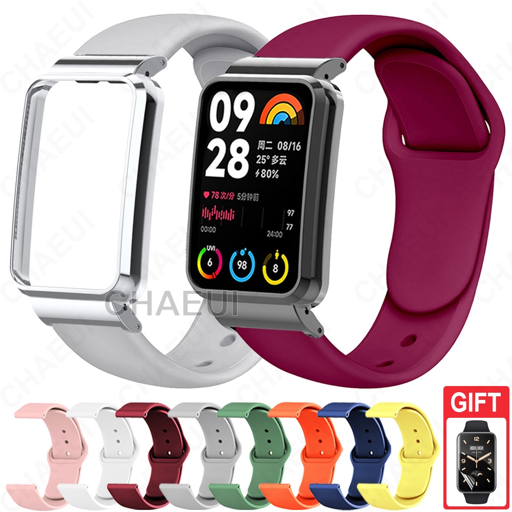 Dây đeo silicon có vỏ Vòng đeo tay thay thế cho Xiaomi Smart Band 8 9 Pro / Mi Band 7 Pro / Xiaomi S