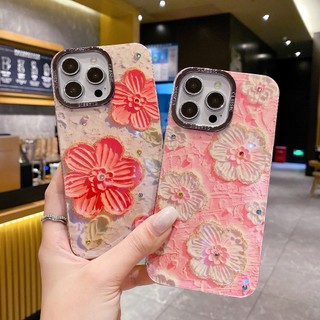 Ốp Điện Thoại Chống Sốc Họa Tiết Hoa Cho iPhone 15 Pro Max 14pro 14 plus 12 13 11 Pro Max 14pro 14plus 11promax 15pro