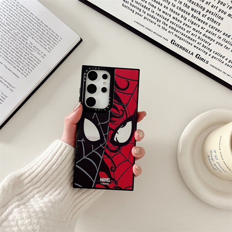 Ốp Điện Thoại Cứng Chống Sốc Tráng Gương Hình Spider Man Miles Morales Cho Samsung Galaxy S22 S23 Ultra S23 Plus