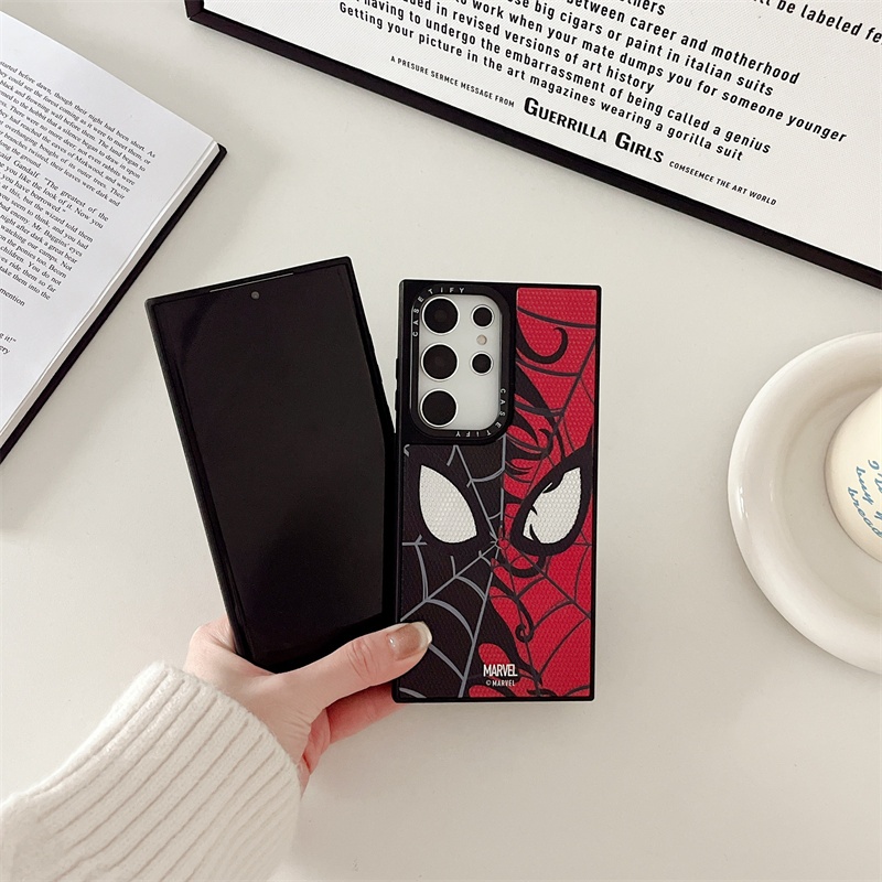 Ốp Điện Thoại Cứng Chống Sốc Tráng Gương Hình Spider Man Miles Morales Cho Samsung Galaxy S22 S23 Ultra S23 Plus