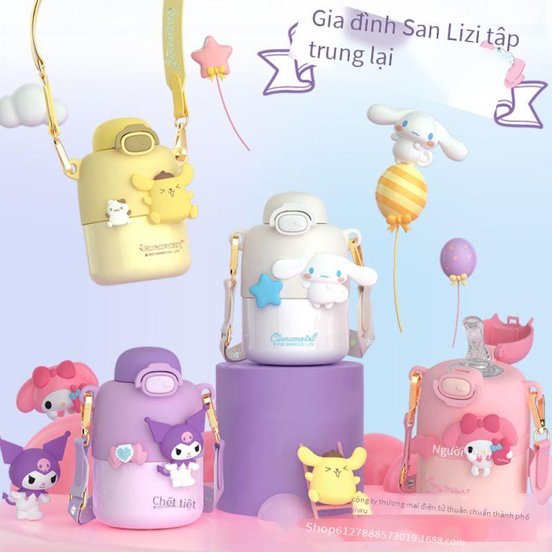 Sanrio Bình Nước Giữ Nhiệt Cao Cấp Hình Chú Chó Kuromi Cocoa Đáng Yêu Cho Bé