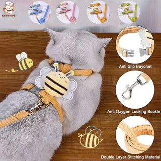 Dây dắt thú cưng, hình con ong, dây xích chó mèo, nhiều màu lựa chọn HZMPS0085
