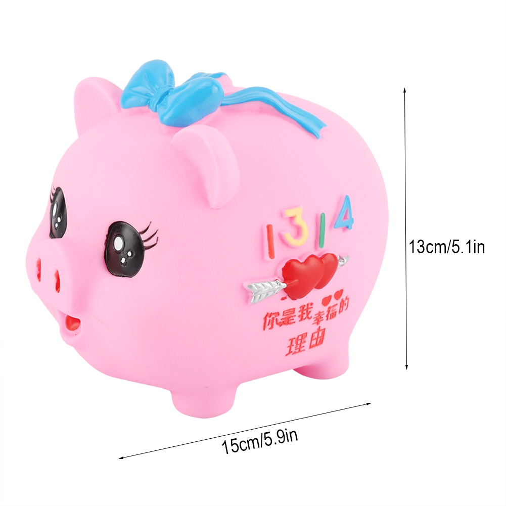 1 PC Hoạt Hình Con Heo Tiền Tiết Kiệm Hộp Ngân Hàng Quà Tặng Trẻ Em  BerryHome~