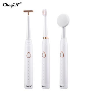 【Vận chuyển từ Hà Nội Bàn chải đánh răng điện CKEYIN siêu âm tích hợp loại bỏ cao răng 3 trong 1 có 5 chế độ thích hợp cho người niềng răng