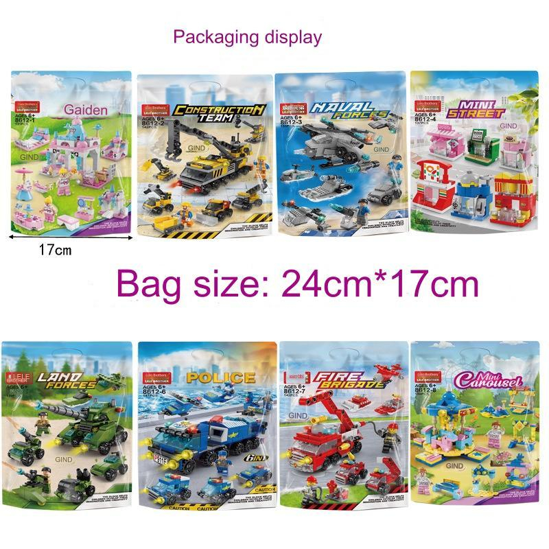 Khóa XÂY DỰNG cảnh sát SWAT 6 trong 1 147 PC Gạch Đồ chơi giáo dục cho trẻ em