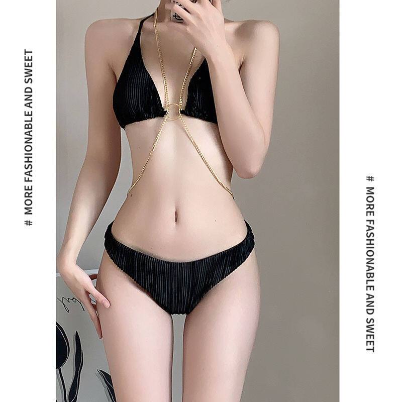 MTMM bikini 3 mảnh set bikini sexy kỳ nghỉ ở bãi biển thiết kế dây chuyền MMT58 | BigBuy360 - bigbuy360.vn