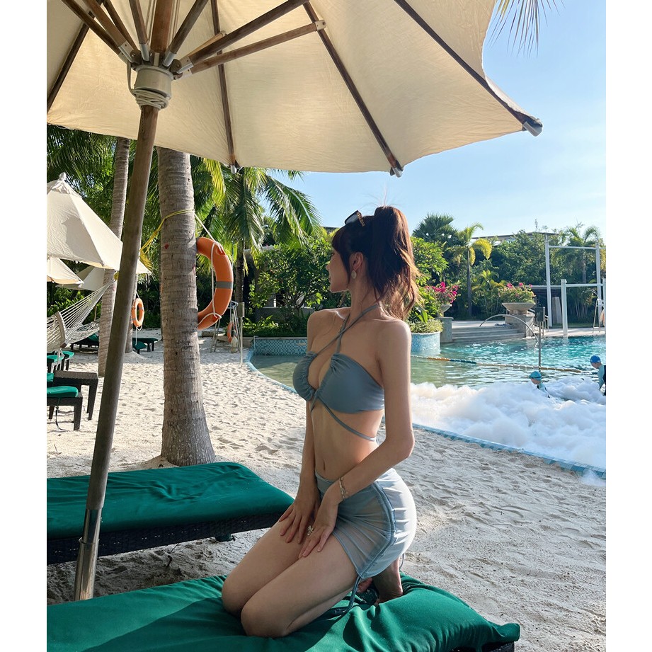 MTMM bikini 3 mảnh set bikini sexy áo bơi nữ Đồ bơi suối nước nóng ba điểm đi biển mùa hè dành cho nữ MMT64 | BigBuy360 - bigbuy360.vn