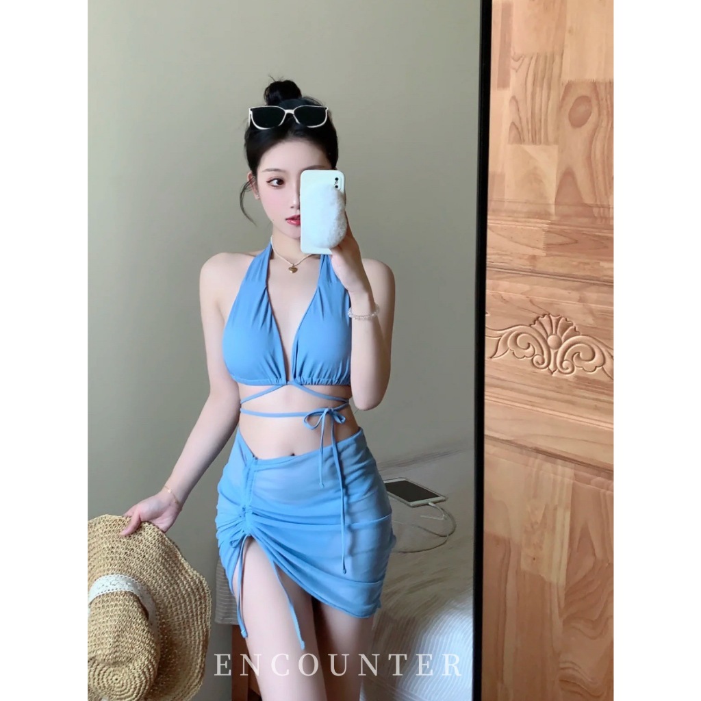 MTMM bikini 3 mảnh set bikini sexy áo bơi nữ Đồ bơi suối nước nóng ba điểm đi biển mùa hè dành cho nữ MMT64 | BigBuy360 - bigbuy360.vn