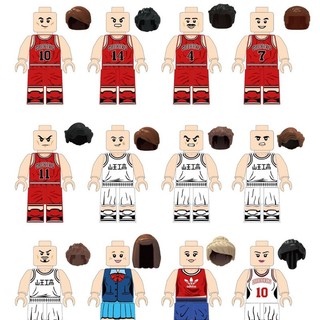 Set 12 mô hình đồ chơi đội bóng rổ shohoku