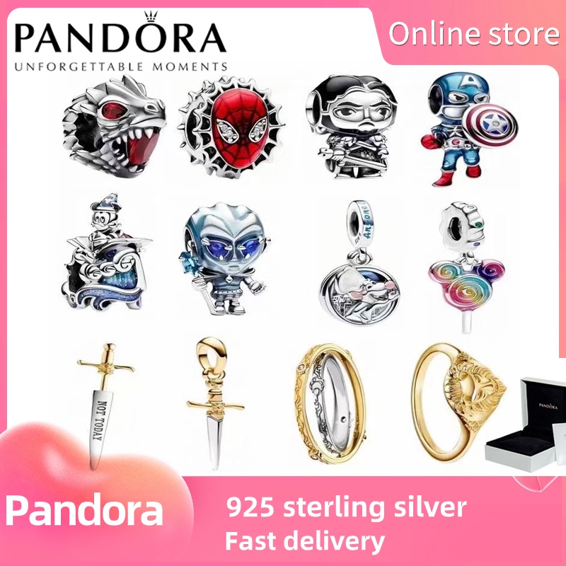 Mặt dây chuyền bạc S925 Captain America x Pandora