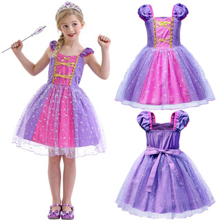 Đầm Hóa Trang Công Chúa Rapunzel & Sofia Xinh Xắn Cho Bé Gái