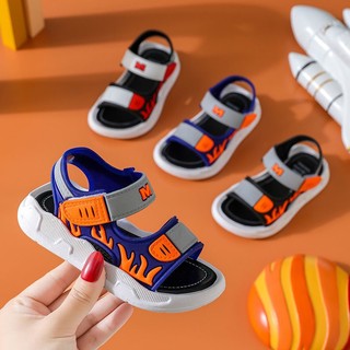 Dép Velcro bé trai Xăng đan trẻ em cỡ trung và lớn Giày đi biển