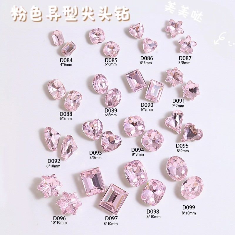 10 Hạt Đá Đính Móng Rou Bao K9 Trang Trí Nghệ Thuật 3D Chuyên Dụng