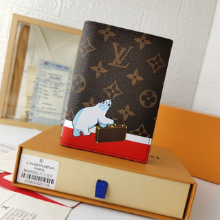 Ví đựng hộ chiếu chính hãng louis vuitton đa năng cho nam nữ