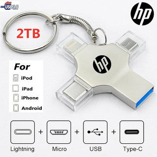 Ổ đĩa usb 3.0 otg 2tb 4 trong 1 tốc độ nhanh type-c cho i / o / s / tablet / android / smartphone / pc