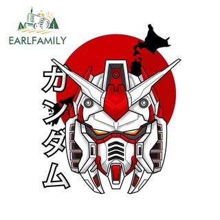 Earlfamily 13cm GUNDAM RX Anime Creativite Xe Dán Chống Trầy Xước Vinyl Ốp Lưng Laptop Đề Can Đồ Họa Graffiti