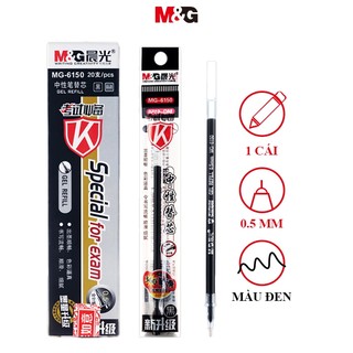 M&G bút gel  Bút Bi Mực Đen Có Thể Nạp Lại 0,5mm 1 Cái