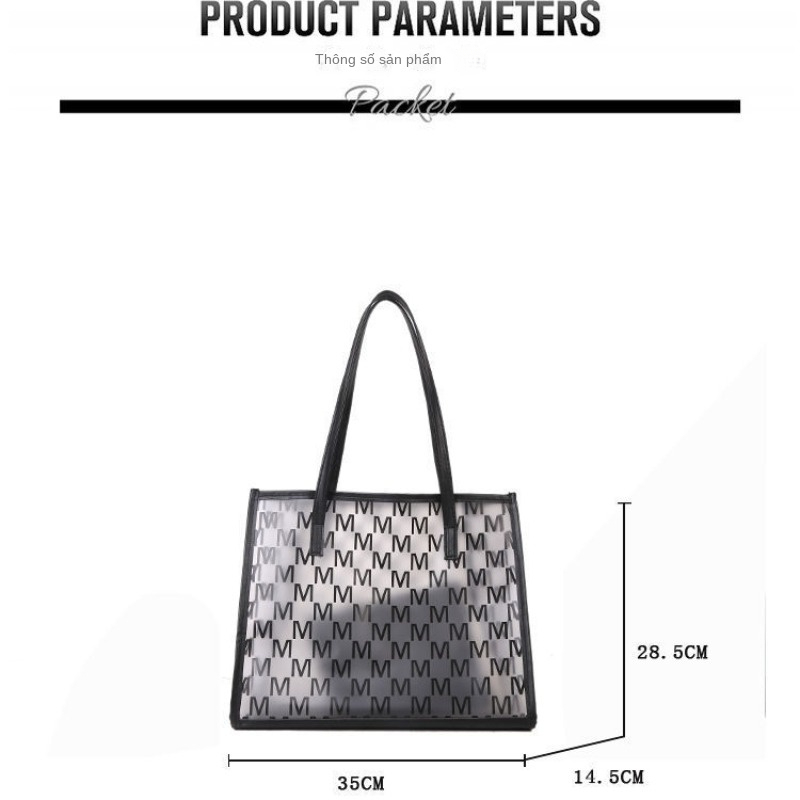 Túi Xách Trong Suốt Cỡ Lớn Thời Trang Thu Đông 2023 | Túi Đeo Vai & Túi tote Phong Cách hitchhiking