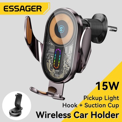Giá Đỡ Điện Thoại RBG Không Dây Essager 15w Xoay 360 Độ° Máy Chơi Game Cầm Tay Thông Minh Xoay Được
