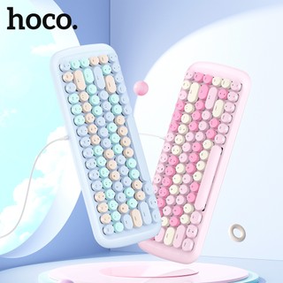 Bàn phím cơ chơi game hoco k8 84 phím có đèn led nền chuyên dụng cho mac / windows pc
