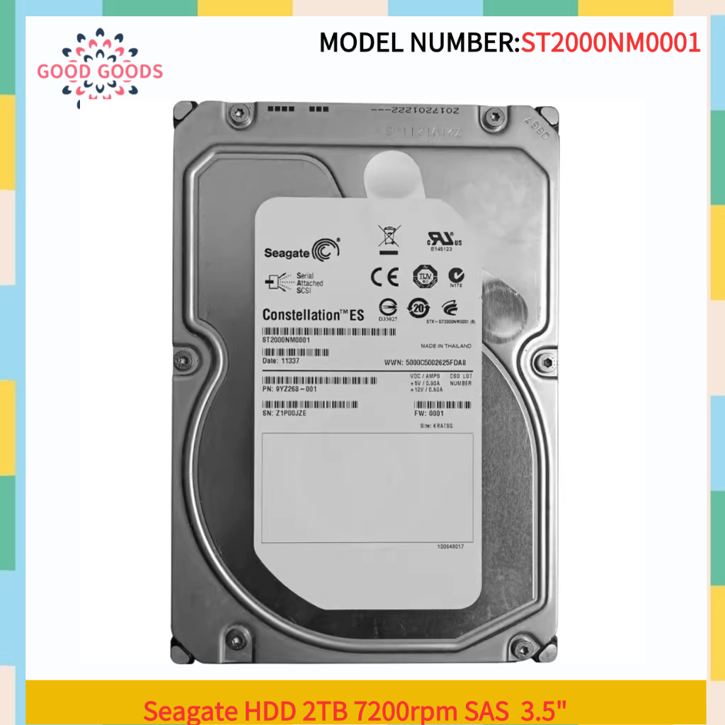 Cung Hoàng Đạo Biển HDD (ST2000NM0001) 2TB 7200rpm SAS 3.5 "64MB