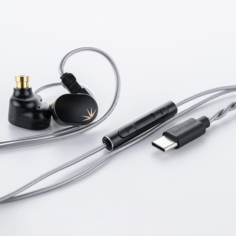Tai nghe Moondrop CHU II DSP Trình điều khiển năng động hiệu suất cao Màn hình trong tai USB-C Tai nghe Type-C có micrô Tai nghe