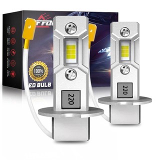 Set 2 Đèn Sương Mù H3 6000K Ánh Sáng Trắng / Vàng 3000K 12V / 24V Dành Cho Ô Tô 1: 1