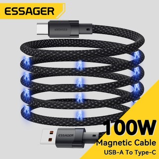 Cáp sạc nhanh essager 7a 100w type c cho điện thoại huawei vivo