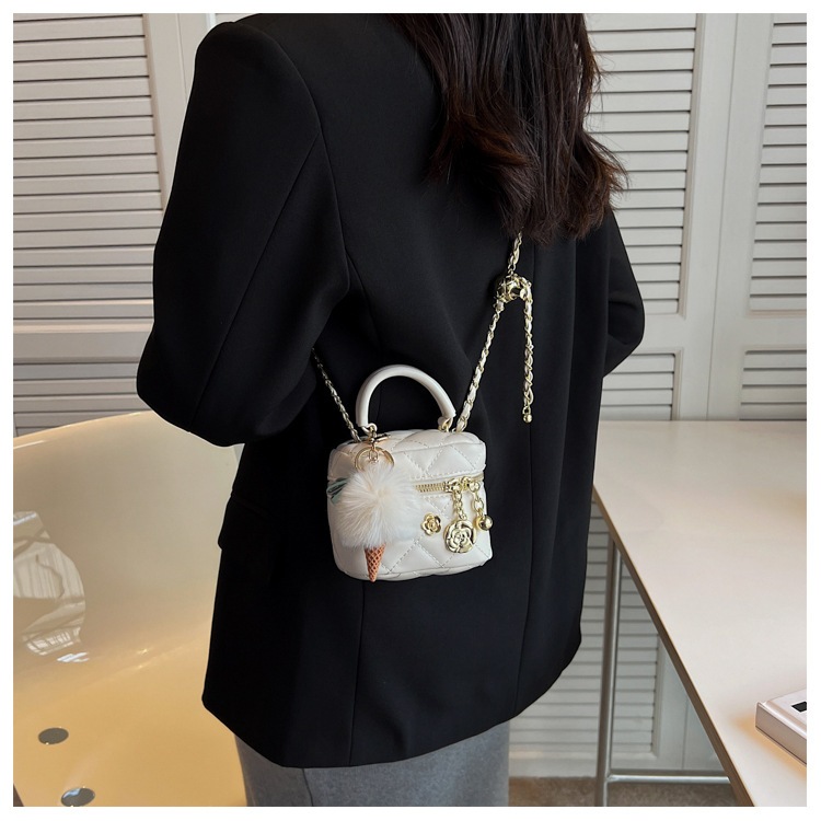 IELGY Túi Đeo Chéo Dây Xích Hình Thoi Nhỏ Đơn Giản Thời Trang Mùa Hè Dành Cho Bạn Nữ