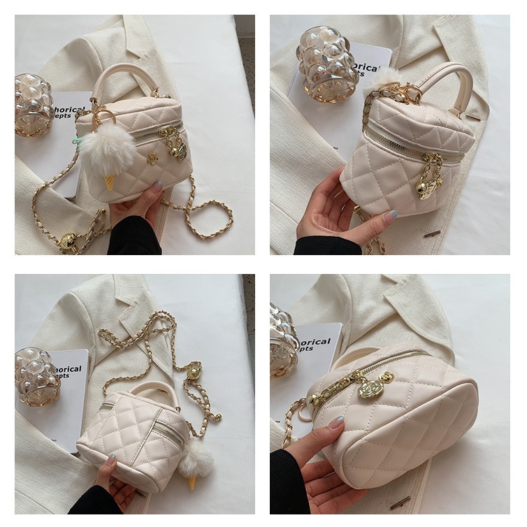 IELGY Túi Đeo Chéo Dây Xích Hình Thoi Nhỏ Đơn Giản Thời Trang Mùa Hè Dành Cho Bạn Nữ