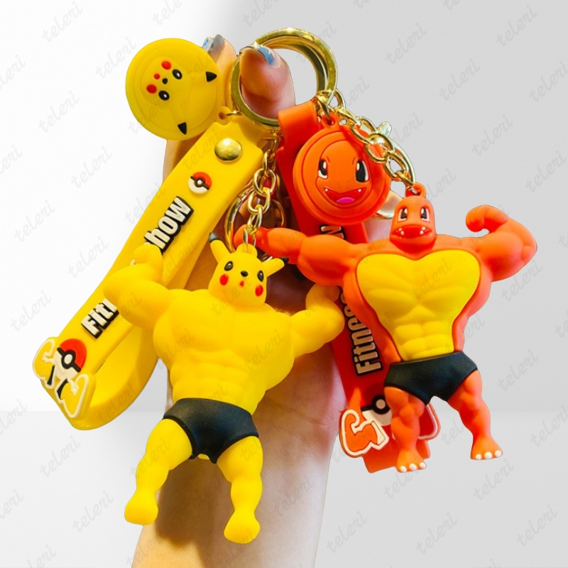 Móc Khóa Hình Pokemon Pikachu Dễ Thương