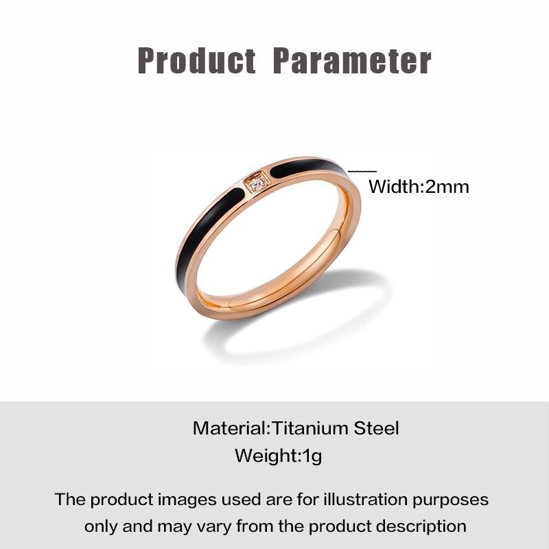 Nhẫn MAYEBE LAVEND từ thép titan Hàn Quốc đính đá zircon thời trang